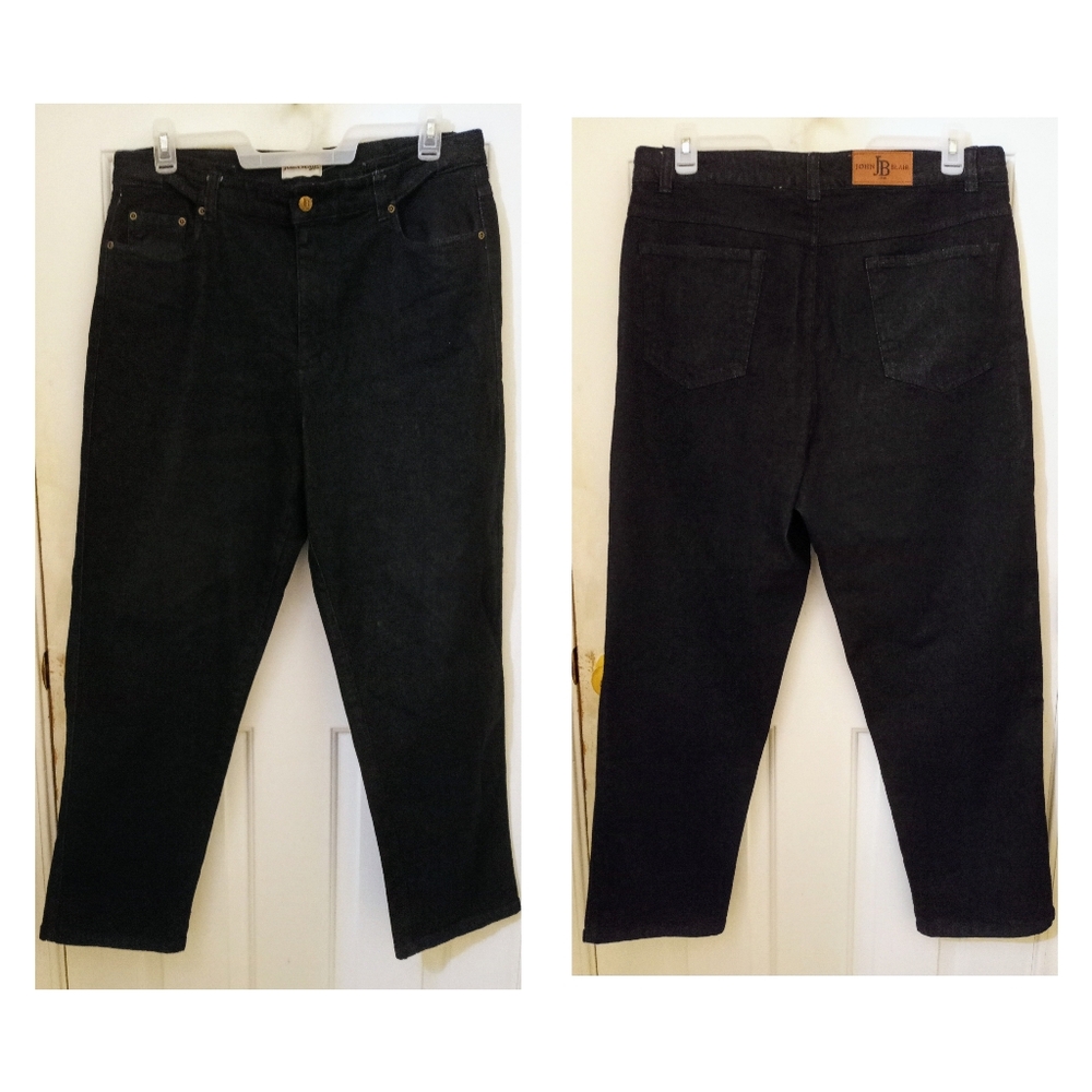 John Blair Mens Black Denim Pants